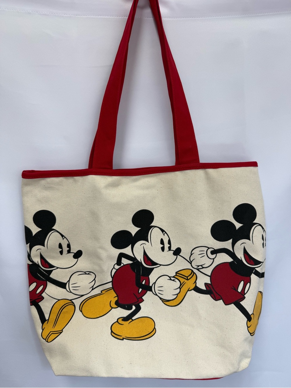 Mickey Mouse Large Canvas Tote Bag Walt Disney World Resort Disney Parks - Picture 3 of 8
